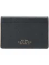 Smythson Snap Button Wallet In Black