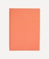 Smythson Soho Leather Notebook In Orange