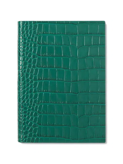 Smythson Soho Mara Notebook In Green