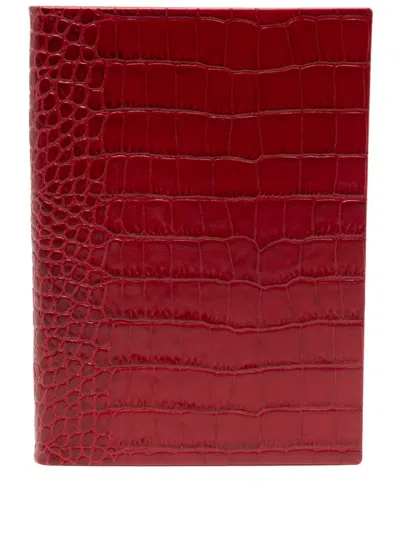 Smythson Soho Notebook (20cm X 14.5cm) In Red