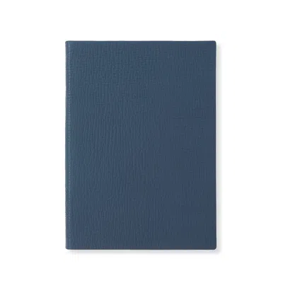 Smythson Soho Notebook In Ludlow In Admiral Blue
