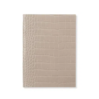 Smythson Soho Notebook In Mara In Sandstone
