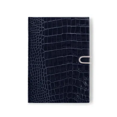Smythson 2024 Soho Weekly Diary With Slide In Mara In Navy
