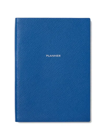 Smythson Soho Planner In Blue