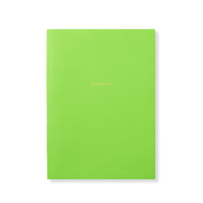 Smythson Soho Planner In Panama In Green