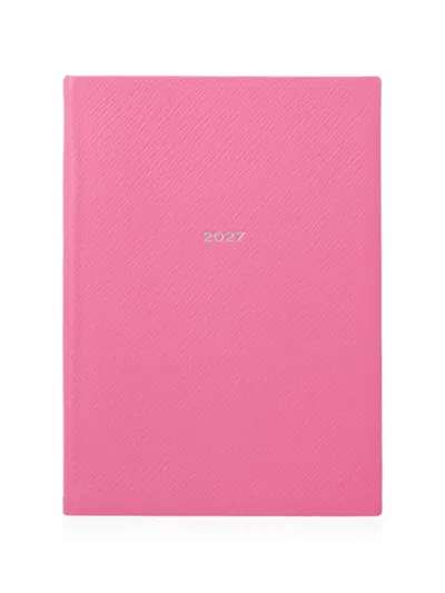 Smythson Soho Weekly Diary In Pink