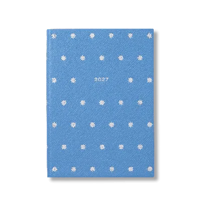 Smythson Stars 2027 Soho Weekly Diary In Panama In Stars Nile Blue