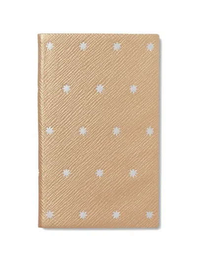 Smythson Stars Panama Notebook In Brown