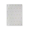 Smythson Panama Leather Soho Notebook In Silver