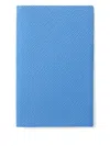 Smythson Textured-leather Notebook In Blue