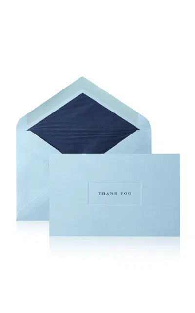 Smythson - Thank You Notelets - Blue