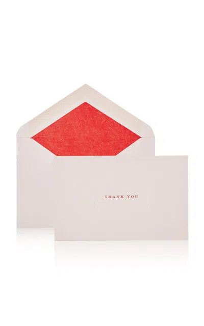 Smythson - Thank You Notelets - Pink