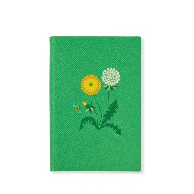 Smythson The Gardening Collection Chelsea Notebook In Panama In Green