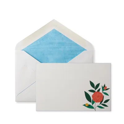Smythson The Gardening Collection Correspondence Cards In Blue
