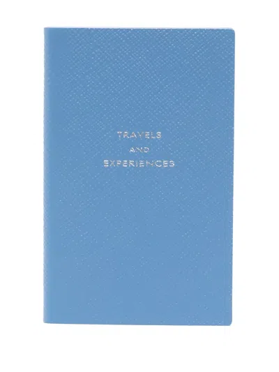 Smythson Travel And Experiences Panama Notebook In Blue