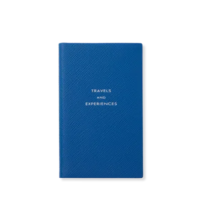 Smythson Travel And Experiences Panama Notebook In Cerulean