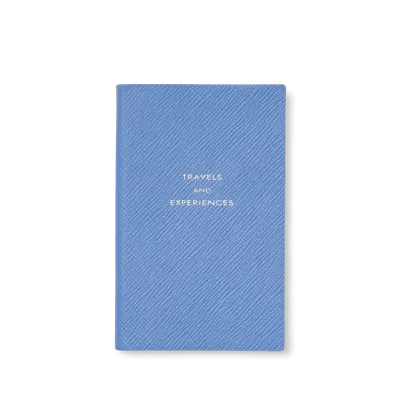Smythson Travel And Experiences Panama Notebook In Nile Blue