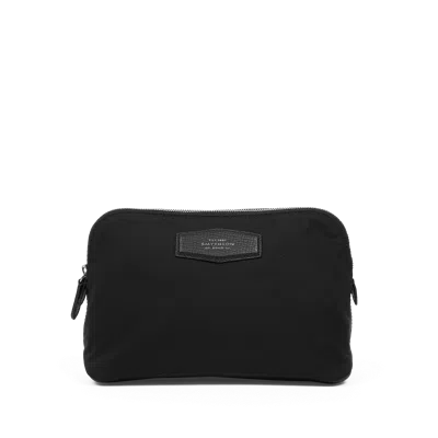 Smythson Travel Pouch In Norton Canvas In Black