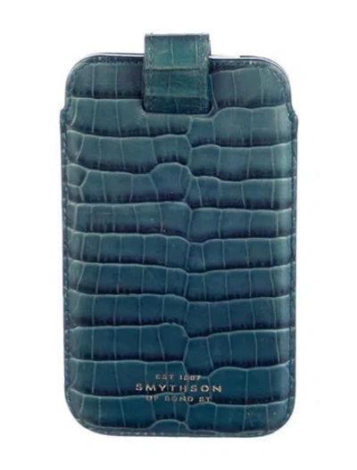 Pre-owned Smythson Traveling Leather Glasses Case In Multi