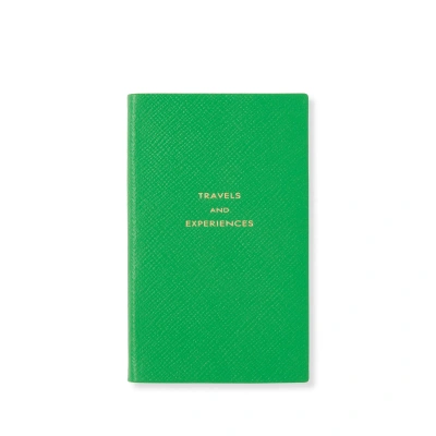 Smythson Travels And Experiences Panama Notebook In Bright Emerald