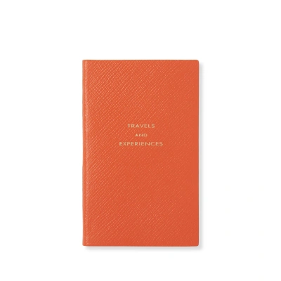 Smythson Travels And Experiences Panama Notebook In Orange