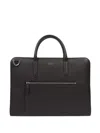 Smythson Ultra Slim Zip Briefcase In Black