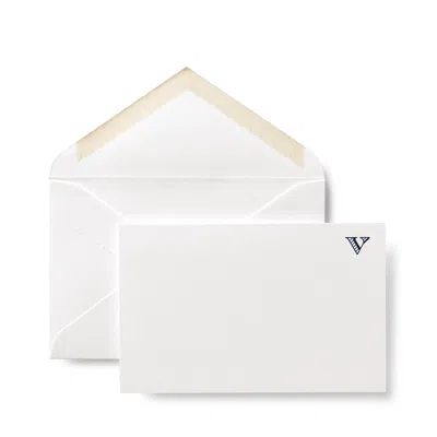 Smythson V Alphabet Correspondence Cards In White
