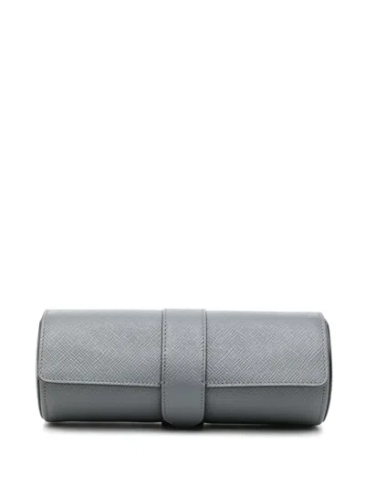 Smythson Watch Roll In Grey