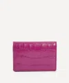 Smythson Women's Mara Croc-embossed Leather Folded Card Case