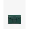 Smythson Womens Forest Green Single Play Leather Playing Card Case In Green