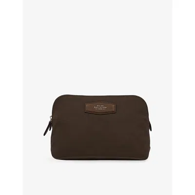 Smythson Womens Norton Canvas Travel Pouch