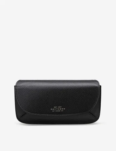Smythson Panama Concertina Leather Sunglasses Case