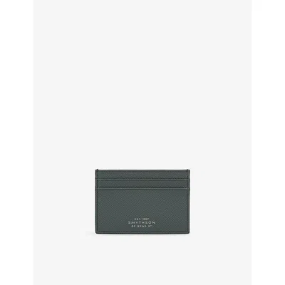 Smythson Womens Panama Flat Leather Card Holder