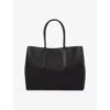 Smythson Womens Black Ludlow Small Day Leather Tote Bag In Black