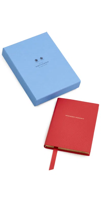 Smythson Wonder Woman Notebook Red