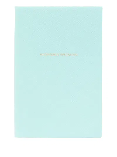 Smythson Woner Woman Chelsea Notebook In Blue