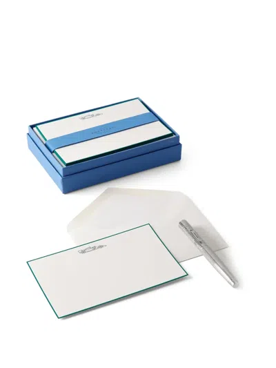 Smythson X Aston Martin Aramco F1® Team Correspondence Cards In Blue