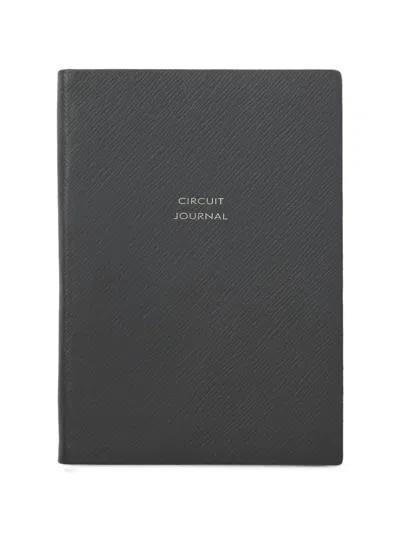 Smythson X Aston Martin Aramco F1® Team Soho Circuit Journal In Black