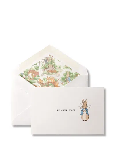 Smythson X Peter Rabbit And Friends Thank You Cards In Multi