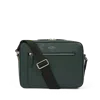 Smythson Zip Crossbody Bag In Ludlow In Bottle Green