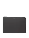 Smythson Zip Laptop Case In Black