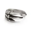 Snake Bones Men's Eagle Claw Ring In Sterling Silver In Silver