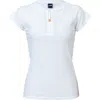 Snapper Rock 1/2 Zip Short Sleeve Rash Top In White