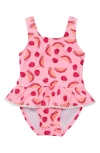 Snapper Rock Berry Sweet Skirted One-piece Swimsuit In Pink