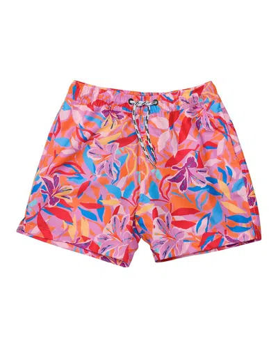 Snapper Rock Blooming Sunset Sustainable Swim Short In Multi
