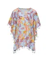 Snapper Rock Boho Tropical Cover-up In Multi