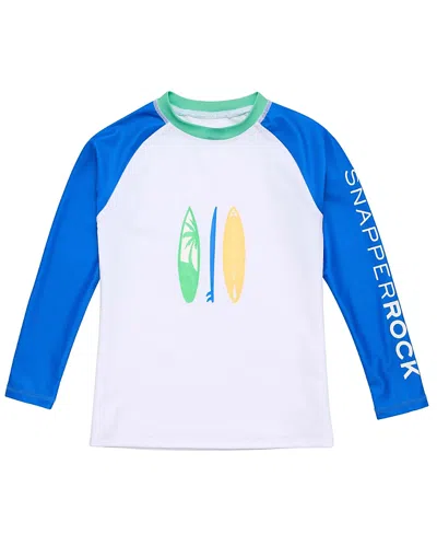 Snapper Rock Boys' Breakwater Beach Long Sleeve Rash Top - Little Kid, Big Kid In Multi