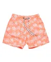 Snapper Rock Boys' Cali Palms Recycled Swim Short - Little Kid, Big Kid In Orange
