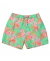 Snapper Rock Boys' Coastal Shells Sustainable Swim Short - Little Kid, Big Kid In Green