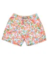 Snapper Rock Hawaiian Luau Sustainable Swim Short In Orange